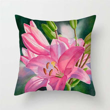 Load image into Gallery viewer, Pink Red Flower Pillows Case