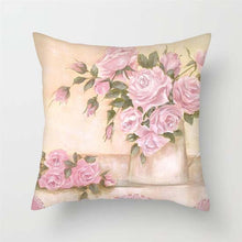 Load image into Gallery viewer, Pink Red Flower Pillows Case