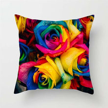 Load image into Gallery viewer, Pink Red Flower Pillows Case