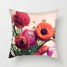 Load image into Gallery viewer, Pink Red Flower Pillows Case