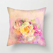 Load image into Gallery viewer, Pink Red Flower Pillows Case