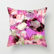 Load image into Gallery viewer, Pink Red Flower Pillows Case