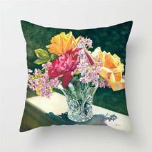 Load image into Gallery viewer, Pink Red Flower Pillows Case