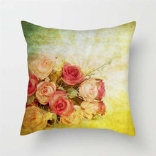 Load image into Gallery viewer, Pink Red Flower Pillows Case