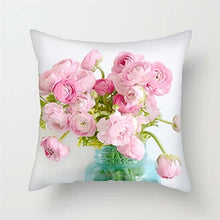 Load image into Gallery viewer, Pink Red Flower Pillows Case
