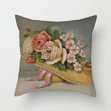 Load image into Gallery viewer, Pink Red Flower Pillows Case