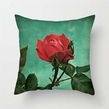 Load image into Gallery viewer, Pink Red Flower Pillows Case