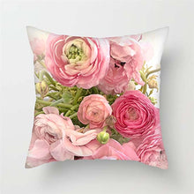 Load image into Gallery viewer, Pink Red Flower Pillows Case