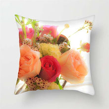 Load image into Gallery viewer, Pink Red Flower Pillows Case