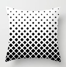 Load image into Gallery viewer, Geometric Black and White Pillow Case