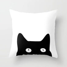 Load image into Gallery viewer, Geometric Black and White Pillow Case