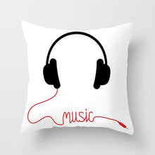 Load image into Gallery viewer, Geometric Black and White Pillow Case