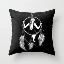 Load image into Gallery viewer, Geometric Black and White Pillow Case