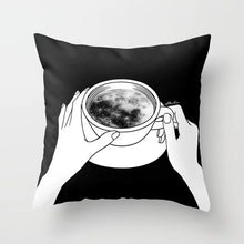 Load image into Gallery viewer, Geometric Black and White Pillow Case