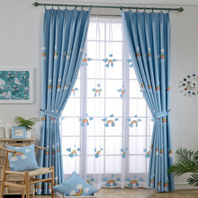 Load image into Gallery viewer, Embroidered  Linen and Cotton  Curtain