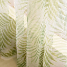 Load image into Gallery viewer, Tropical Plam/Fern Leaf Green Blackout Curtains